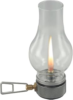 Linterna de gas portátil iluminada, lámpara de camping, lámpara de tienda de llama ajustable, construcción de aleación de aluminio para actividades al aire libre, senderismo (ga)