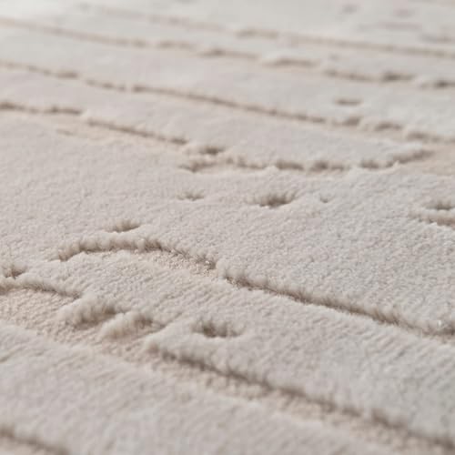 Miniatura 6 de Revival Rugs Alfombra de área lavable Ebb de 5'3"x8' para sala de estar y dormitorio - 100% reciclada, certificación Oeko-TEX, pelo medio, topo