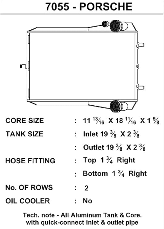 CSF 7055 Radiator