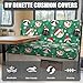 Knextrepoy Cute Cat RV Dinette Cushion Covers Dog Paw Camper Cushion Covers Green Christmas RV Sofa Seat Slipcovers Include 1 Bench Cover 1 Backrest Cover for RV Car Bench