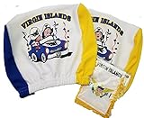 ST Thoas USA Jungferninseln Kopfstütze Cover FLAGGE passgenau für Autos Vans trucks-sold von einem Paar w/haitianischen Boxhandschuhe