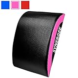 Synergee Power Pink Core Mat Ab Mat Abdominal Mat Sit-Up Pad - Abdominal Trainer Mat For Sit Up Routines And Six Pack