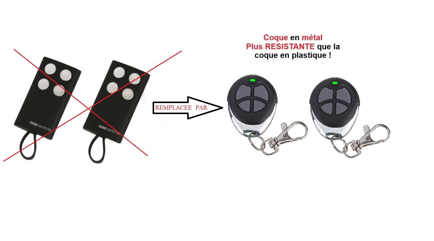 C Sent - TELEGATE - 2 X TELECOMMANDE Compatible SCS Sentinel CONTROLGATE TELEGATE Serie AAM0 - TELECOMMANDE DE Portail