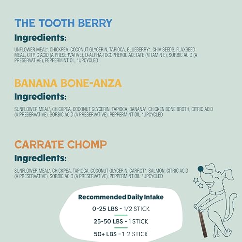 Image of Shameless Pets Dental Chews for Dogs, Variety (3-Pack) - Natural Dog Teeth Cleaning Treats with Fresh Breath Benefits | Grain-Free Dental Sticks for Small, Medium & Large Dogs