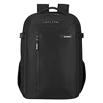 Samsonite Roader – Zaino espandibile per laptop da 17,3 pollici, 46 cm, 31,5, 39,5 L, Nero (Deep Black)