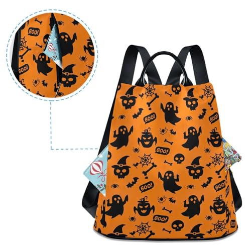 Sac à dos Halloween Black Ghosts résistant pour protéger vos affaires - 4