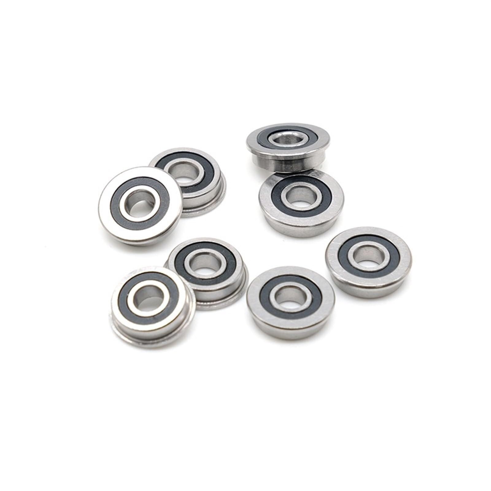Namiar, Łożysko kołnierzowe F695 2rs 5x13x4 mm, czarna uszczelniona precyzyjna drukarka 3D A9 Łożyska F695rs do VORON Belted RC, opakowanie 10 szt