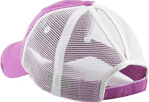 Image of Classic Plain Ponytail Messy High Bun Headwear Adjustable Cotton Trucker Mesh Glitter Hat Baseball Cap