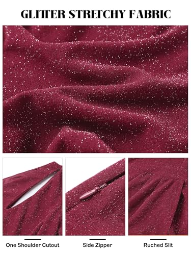 Robe de cocktail asymétrique avec découpe fendue pour soirée chic - 3