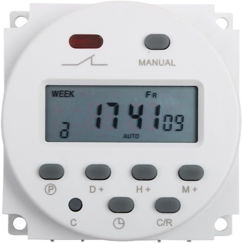 1pc CN101A AC 220V 230V 240V Digital Power Timer Weekly 7days Programmable Time Switch Relay 8A to 16A 10A CN101 mini(24V)