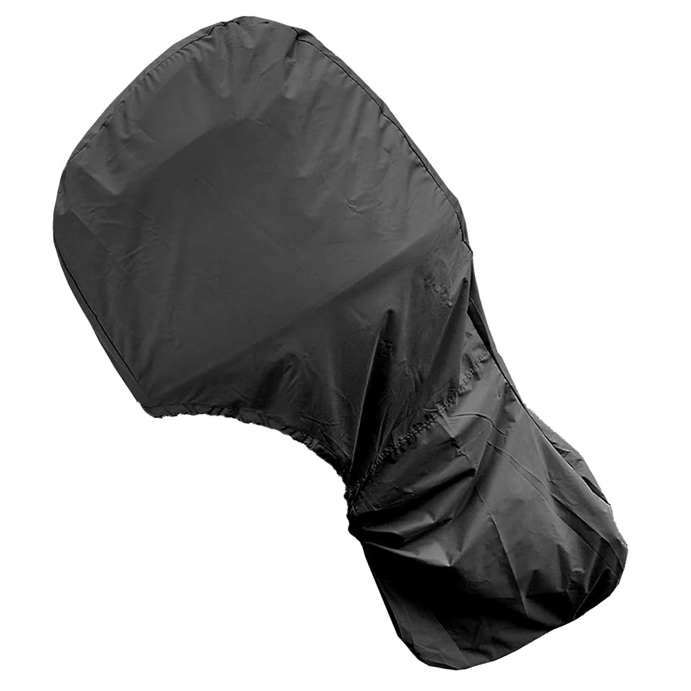 Copertura per Motore Fuoribordo, 420D Impermeabile Telo Copri Completa per Motore Universale Coperchio Fuoribordo,Nero,175~225HP