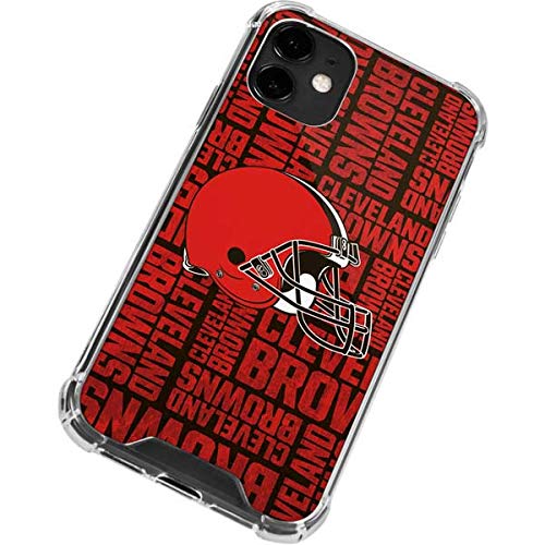 Skinit Clear Phone Case Compatible with iPhone 12 - Officially Licensed NFL Cleveland Browns - Blast Design