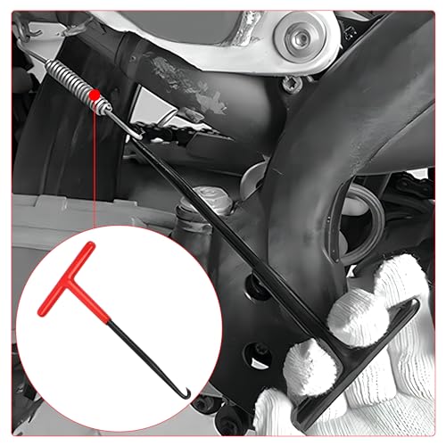 NIYATA 2 Stück Federhaken, Federhaken Werkzeug, Edelstahl, Federhaken Klein, Federhaken Hazet, Auspuff Federhaken für Motorrad Moped Fahrrad