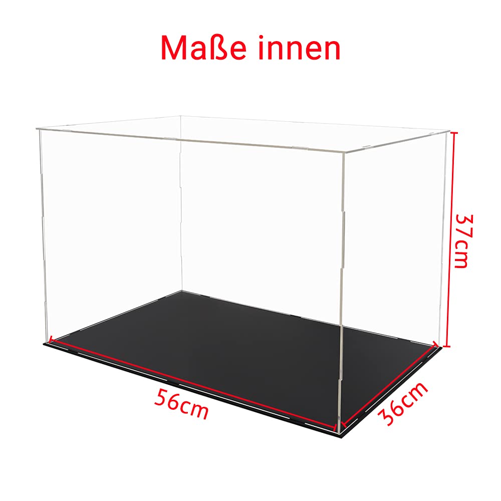 Acryl Vitrine Groß (56 x 36 x 37 cm) Schaukasten für Figuren