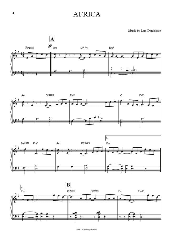 Lars danielsson: 20 impromptus for piano & 1 solo piece for contrabass