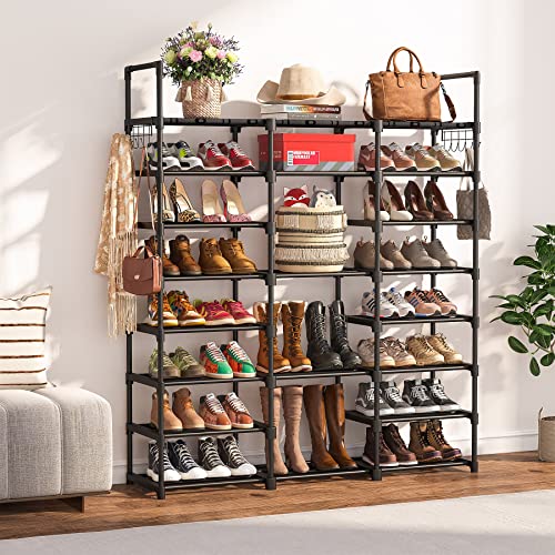 Tribesigns Large Shoe Rack Shoe Organizer 8 Tiers Shoe Rack For Closets Heavy Duty Metal Shoe Rack Large Capacity Up To 50 Pairs Shoe Shelf Boots Organizers And Storage For Entryway #TOP2