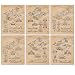 Vintage Ferrari F1 Indy Racing Patent Poster Prints, Set of 6 (8x10) Unframed Photos, Wall Art Decor Gifts Under 20 for Home, Office, Studio, Garage, Shop, Man Cave, College Student, Formula 1 Fan