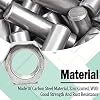 10pcs M16-1.0mm Pitch -8mm Height,Fine Thread Hex Nuts,Lamp Locknuts,Carbon Steel,Zinc Plated