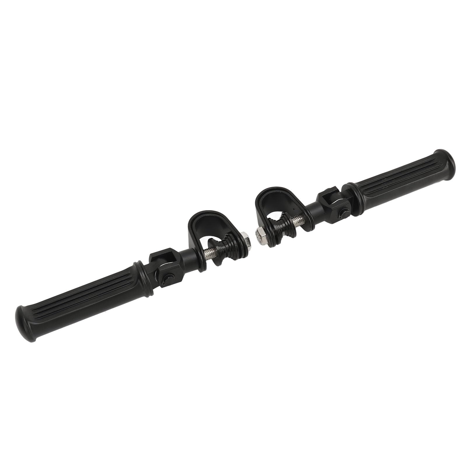 Podnóżki Motocyklowe, 2 szt. Podnóżki Zaciskowe Osłony Silnika Ze Stali Nierdzewnej 25 Mm do 32 Mm Łatwa Instalacja dla Motocykli (BLACK)