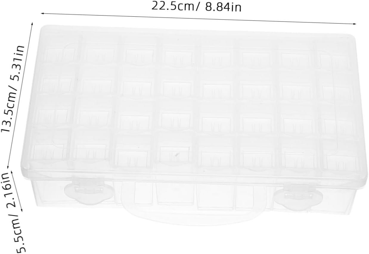 Alipis Craft Bead Organizer Storage Box with Multiple Compartments