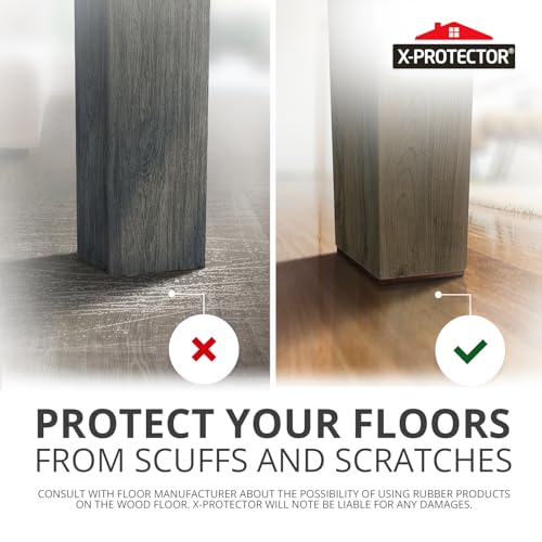 X-Protector NS-1 Non Slip Furniture Pads – 12 Premium Furniture Grippers 3"! Best Selfadhesive Rubber Feet Furniture Feet – Ideal Non Skid Furniture Pad Floor Protectors thumb #4