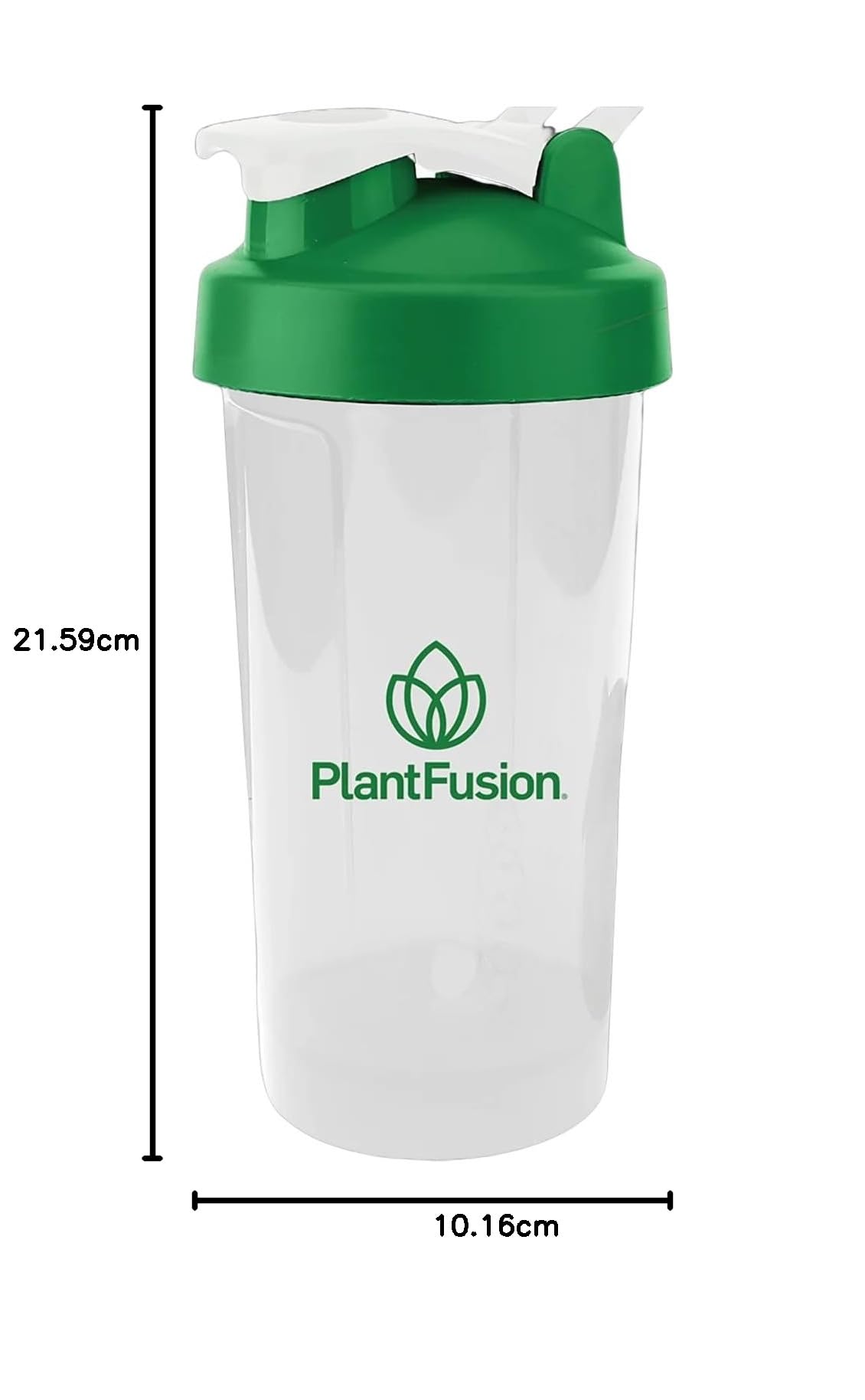 PlantFusion Botella mezcladora de nutrición deportiva, sin BPA, 20 onzas
