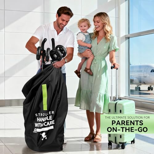 Image of Umbrella Strollers Bag for Airplane, Stroller Travel Bag 42 inchH x 12 inchW x 12 inchD | Stroller Cover Accessories Fit Most Single Umbrella Baby Strollers, Baby Shower Gifts, Flying Essentials Gate Baggage Check