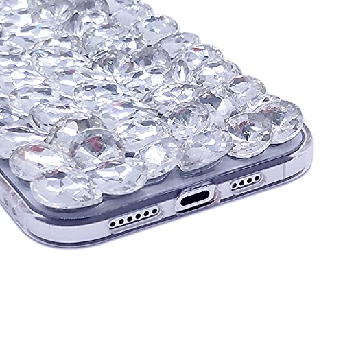 Bonitec Compatible With Iphone 13 Case For Women 3D Glitter Sparkle Bling Case Luxury Shiny Crystal Rhinestone Diamond Bumper Clear Gems Cute Protective Girly Case Girls Cover #TOP3