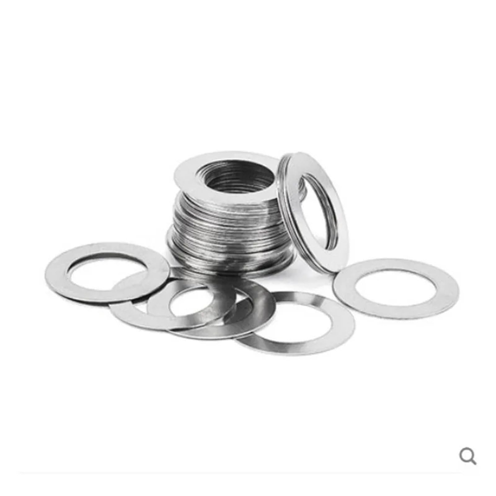 Arandelas planas de acero inoxidable, arandelas planas de acero inoxidable M3 a M20, 0,1-1 mm de espesor, paquete surtido(M30x40 10pcs,1mm Thickness)
