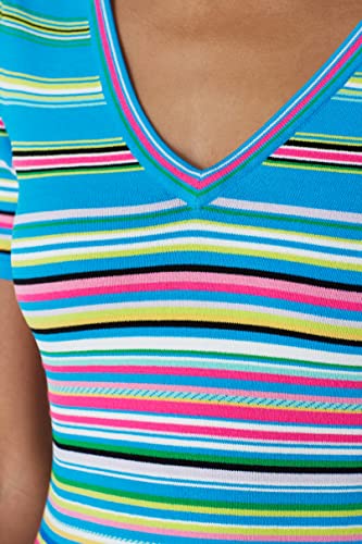 Milly Rent The Runway Pre-Loved Micro Stripe Dress, Multicolored, Medium #TOP4