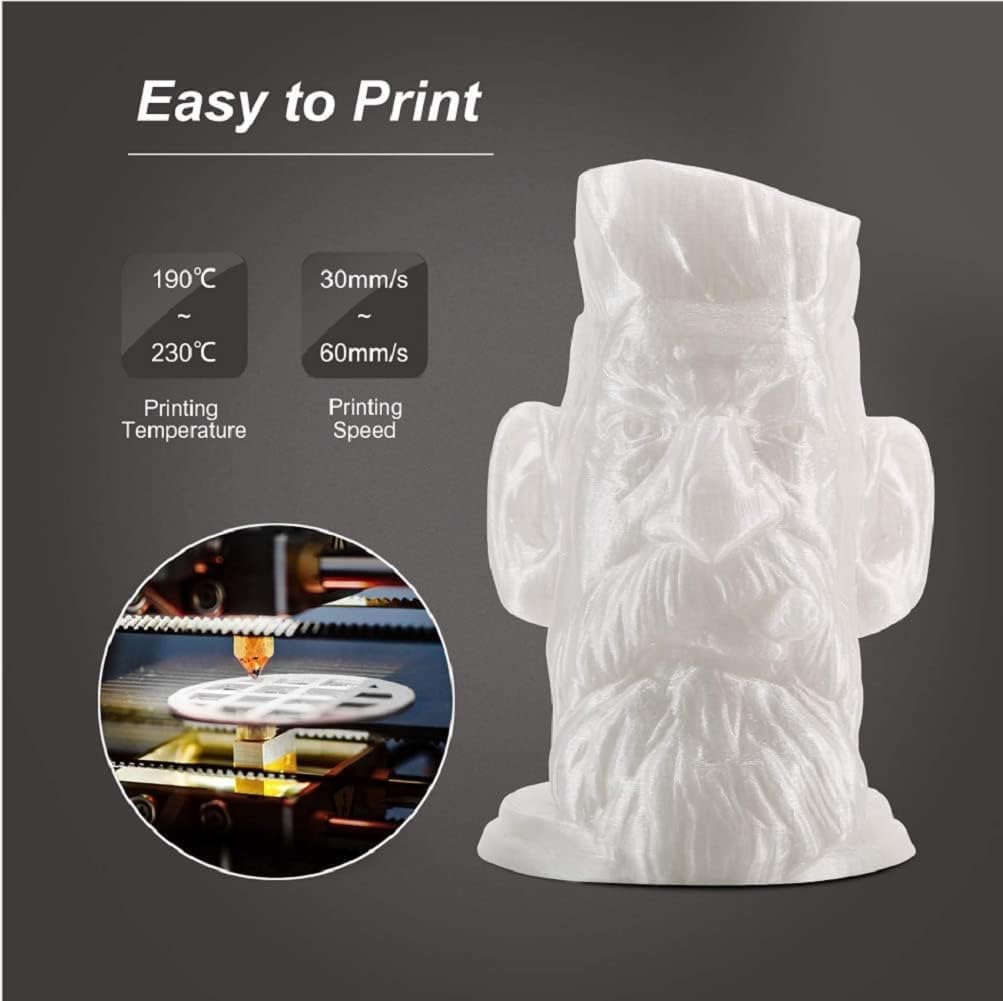 PLA Filament 1.75mm Brown 1KG, 3D Printer Filament Dimensional Accuracy +/- 0.02mm, 1kg Spool(2.2lbs) 3D Printing Filament Fits for Most FDM 3D Printers - Image 7