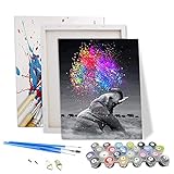 【Sicherheitsmaterial】Hochwertige Acrylfarbe, gute Farbabdeckung, leicht zu verdeckende Linien und Zahlen, hochauflösende vorgedruckte strukturierte Leinwand und klare Zahlen helfen, falsche Farben zu vermeiden. Hinweis: Origami ist verboten