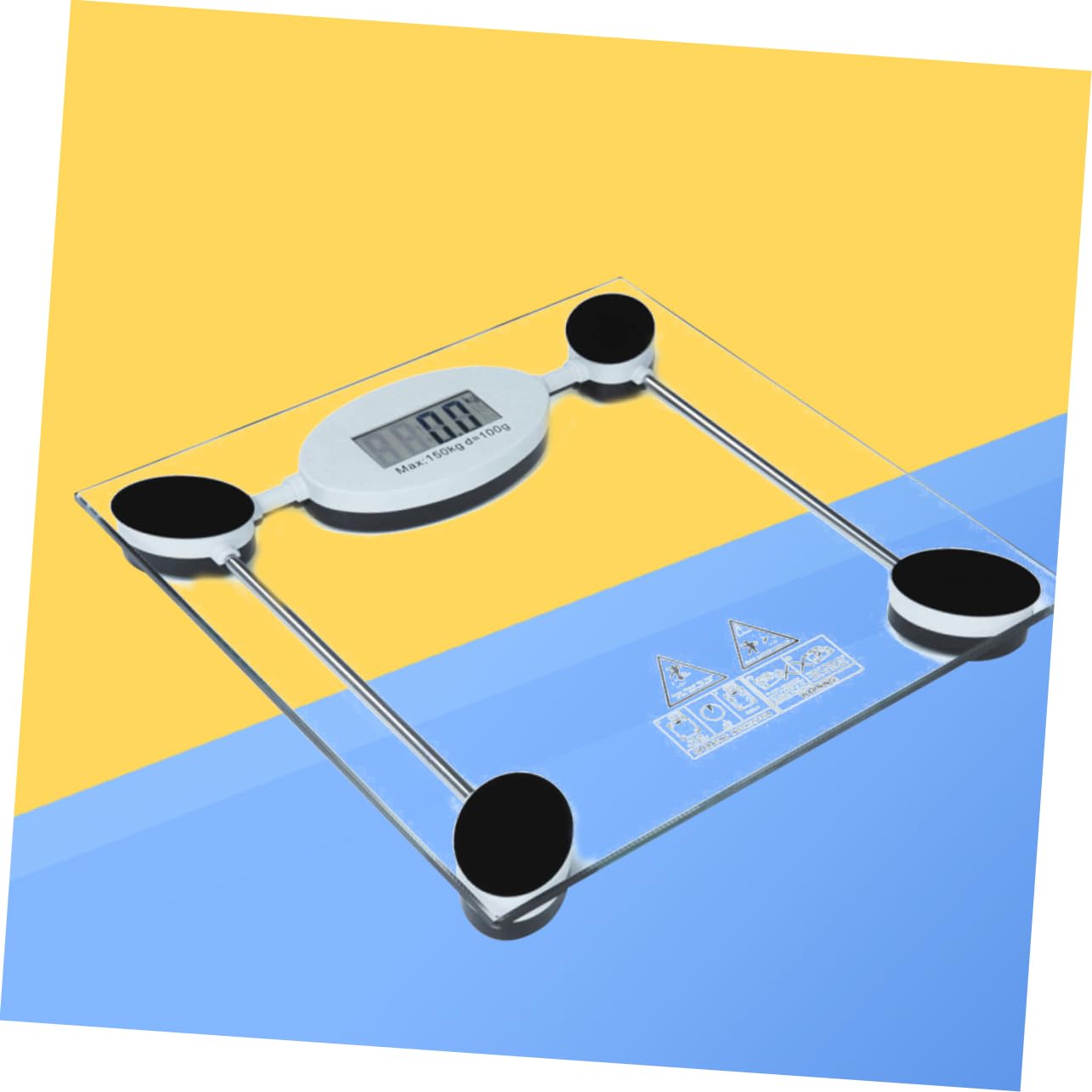 Báscula Digital de con Sensor Táctil Pantalla LCD Precisión Alta para Peso Corporal Baño Diseño Elegante y Portátil