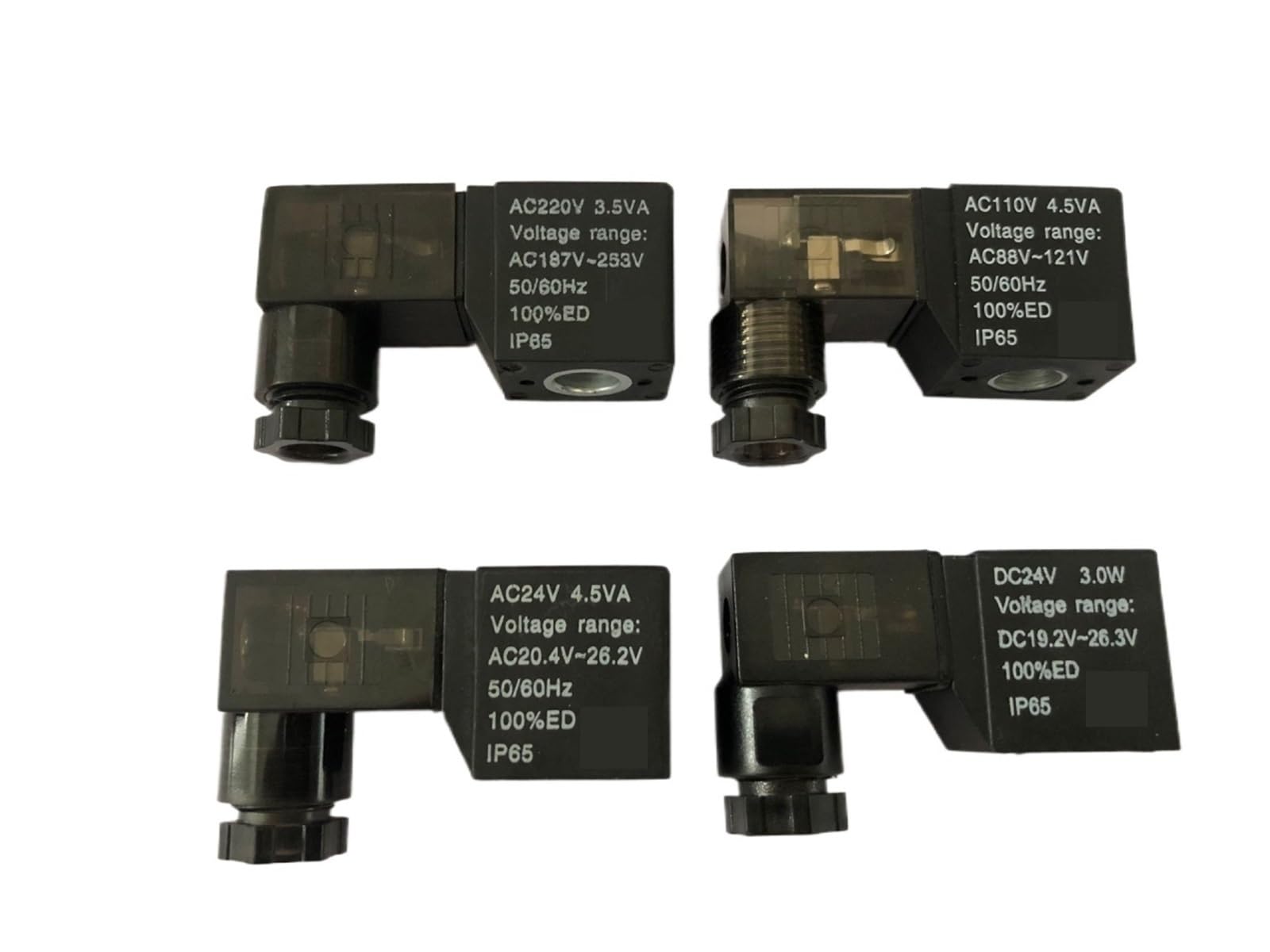 Uyqukggpsn Ac24v 1Pcs Coil Lectrical Pneumatic 3V110 4V110 Solenoid Valve Coil Dc12v/Dc24v/Ac24v/Ac36v/Ac110v/Ac220v With Lamp