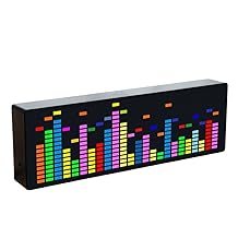 Led Music Spectrum Rhythm Display RGB Light Clock Voice Car Audio Level Indicator Vu Meter Atmosphere Lamp New 2025 High for Reliable Electronic Component, Precision, Stable Performance