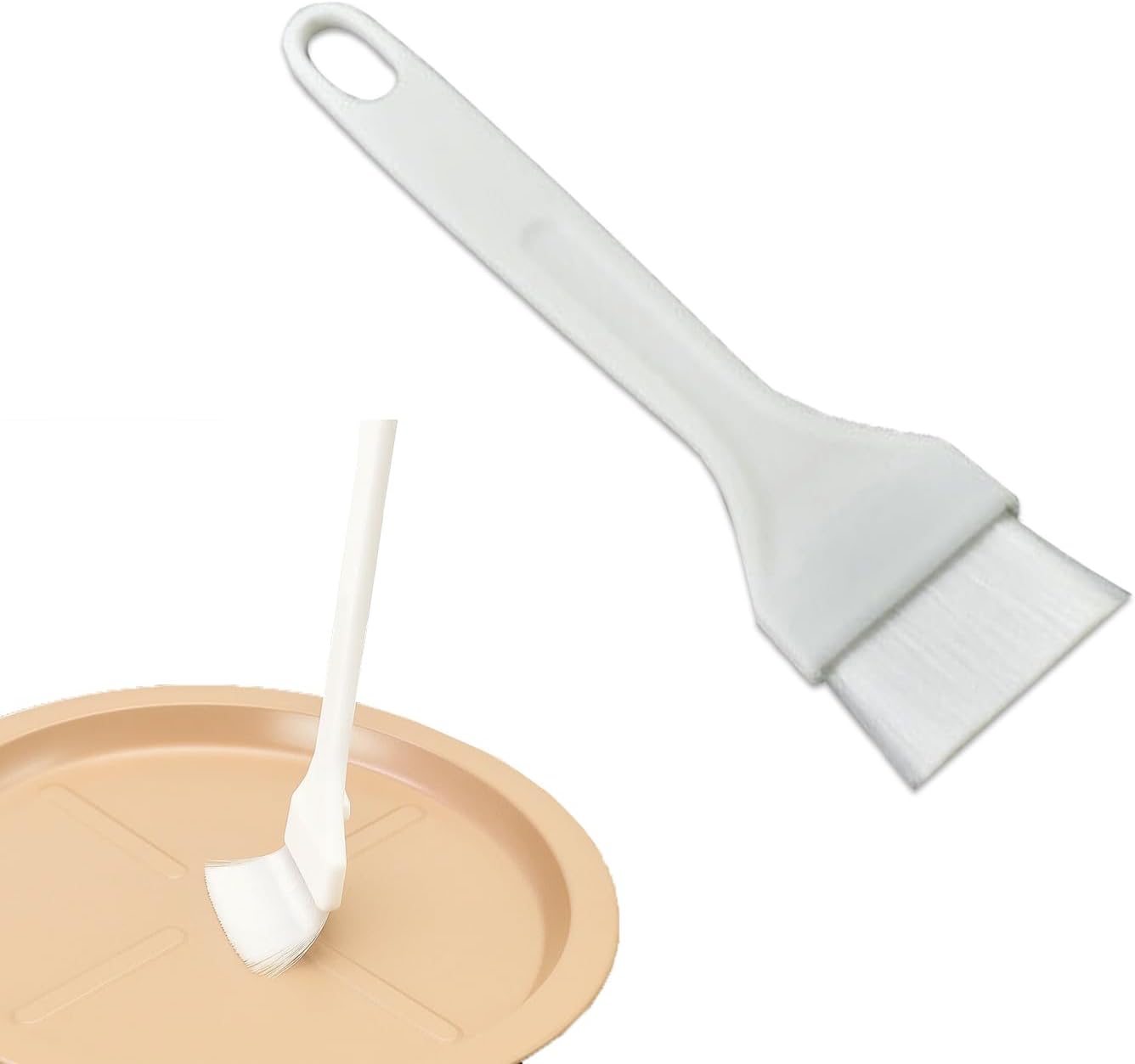 Heavy-Duty Nylon Pastry Brush, Great Basting Brush For Cooking And Baking, Heat Resistant Butter Brush For Food, Kitchen Brushes