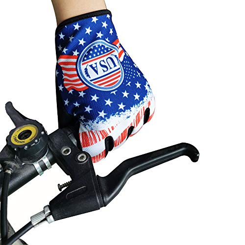 GIEADUN Cycling Gloves Mountain Bike Gloves/Touch Screen Thermal Gloves - Great for Running, Rugby, Football, Hunting, Walking for Women and Men (Blue, M)