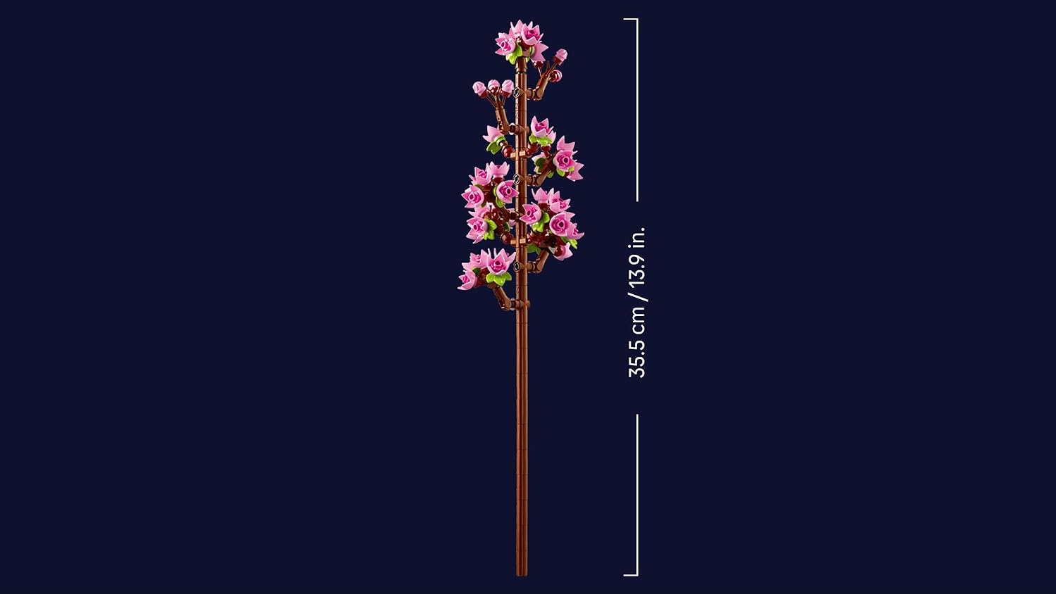 Lego 40725 Botanical Cherry Blossom Toy, Birthday Present, Blocks, Girls, Boys, Kids, 8 Years Old, 9 Years Old, 10 Years Old, Elementary Students, Decorative Plants, Fake Green, Bouquet, Artificial