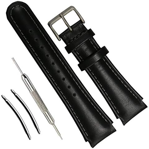 KHZBS Men Leather Watch Strap Replacement for suunto x-Lander Military Watch Band Cover