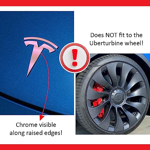Image of IPG Compatible with Model Y Decal Sticker (8 Logo Set) Overlay Stickers Do it Yourself Stickers Set Personalize Your Tesla (Pink Pearl)