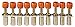 c3controls WTB2-W6/10CB IEC Terminal Block Circuit Bridge, 10-Position (10 pcs./pkg.)