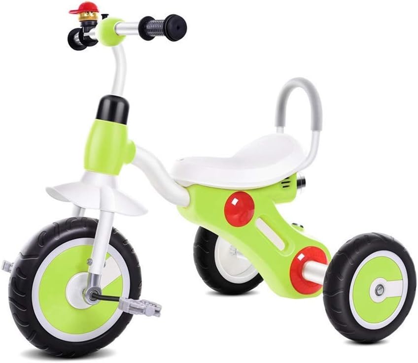 Tricycle Trike, 2-6 Years Old Baby Outdoor Foam Wheel Tricycle, Music Light Children's Multifunctional Tricycle, 4 Colors, 74x57x50cm (Color: Blue)