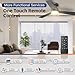Ceiling Fans with Lights, 42 Inch Ceiling Fan with Light And Remote, 3CCT Flush Moun Low Profile Ceiling Fans, 6 Speed Noiseless LED Ceiling Fan, Black Ceilings Fan with Remote for Bedroom Living Room