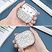 Diamond Airpods Pro Case Cover,Gdrtwwh Protective Bling Crystal Charging Case Hard Carrying Cover Accessories for Apple Airpods Pro (Silver)