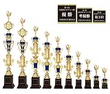 [レーザー彫刻名入れ] GOLD SHACHI 表彰トロフィー T8829 Hサイズ(高さ20cm 重さ140g)(A-0) 【柔道】