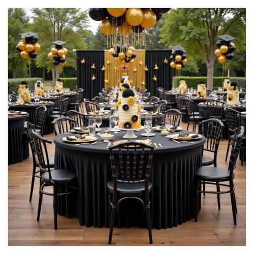 Couverture table toutes saisons en spandex extensible avec volants - 7