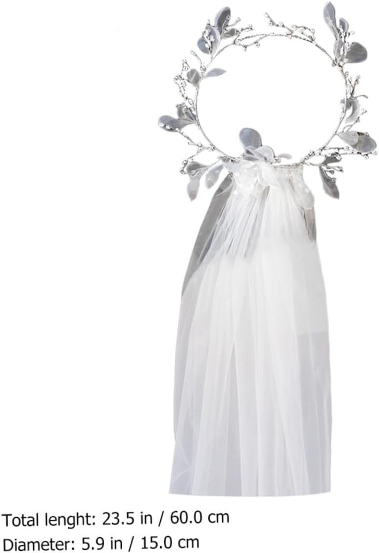 Elegant Bridal Veil for Wedding Bridesmaid Photo Prop Rhinestones Headpiece