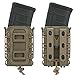 Fast Mag Pouch, 5.56/7.62mm Molle Magazine Pouches Carrier for Rifle, Pistol, Ak, M4, Ar15 and Outdoor Tactical Game, 3 Pack (Tan)
