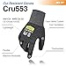 DEX FIT Level 5 Cut Resistant Gloves Cru553-3D-Comfort Fit, Firm Grip, Thin & Lightweight, Touchscreen Compatible, Durable, Breathable, Machine Washable; Black Grey XL (10) 1 Pair