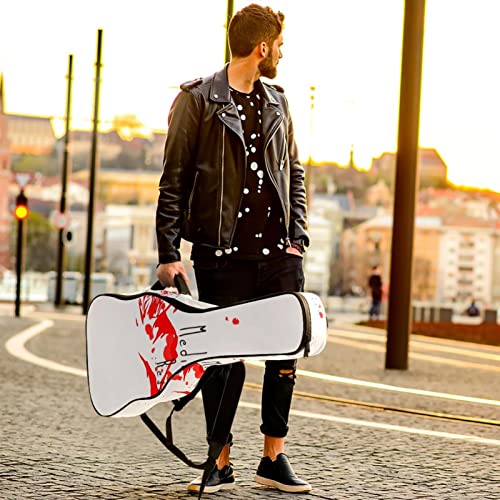 Housse imperméable pour guitare acoustique avec double bandoulière et poche Motif toiles d’araignée et araignées… - Les Beatles, Paul McCartney, John Lennon, RIngo Starr, George Harrison Housse imperméable pour guitare acoustique avec double bandoulière et poche Motif toiles d'araignée et araignées… – Image 7